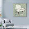 Trademark Fine Art Michael Mullan 'Retro Chair I Sit' Canvas Art, 24x24 WAP08582-C2424GG